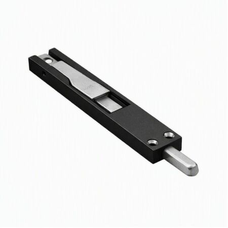 Catenaccio a leva Titantre 3722A Fapim per porta con profilo, lunghezza 140 mm, spessore 8 mm, Zama finitura Nero Ral 9005