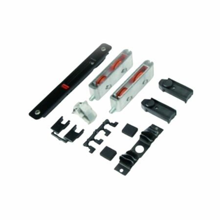 Kit di assemblaggio Topkit 6602.3 Master per serie scorrevole, profilo R50, portata 140 Kg, Zama e Nylon