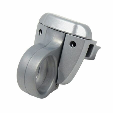 Cricchetto ad aggancio Ring 1500.1 Master con grani per telaio sormonto, profilo R40, dimensioni 34x66 mm, finitura Argento Verniciato