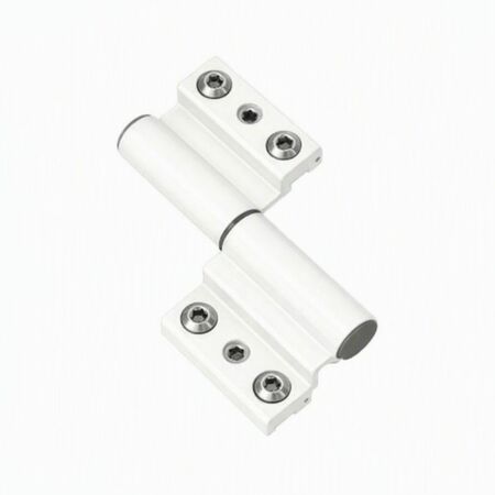 Cerniera Monza 5671 Fapim per finestra, profilo CU, aggancio rapido, Alluminio finitura Bianco Ral 9010