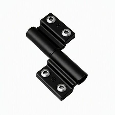 Cerniera Monza 5676 Fapim per finestra, profilo R50, aggancio rapido, Alluminio finitura Nero Ral 9005