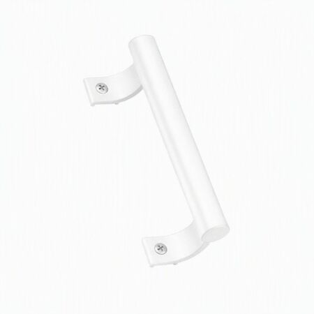 Maniglia a traino 6493 Master per ante scorrevoli, dimensione 202x50 mm, Alluminio finitura Bianco