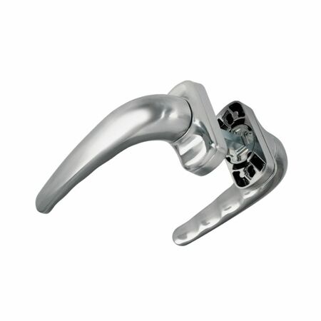 Maniglia Comfort 3060 Master, con rosetta e molla, dimensione 31x61 mm, finitura Argento Verniciato