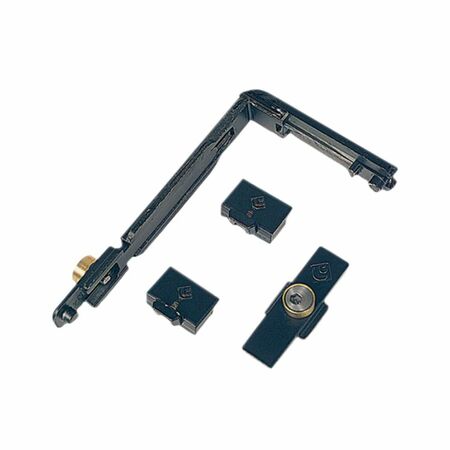 Chiusura supplementare verticale 2.0 Duepuntozero 3520.31 Master per braccio, profilo CU, materiale Zama finitura Nero