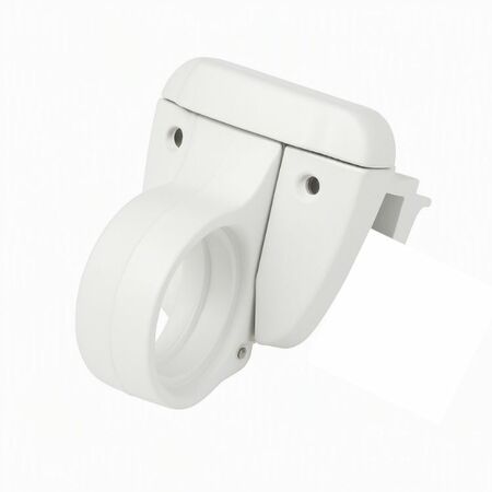 Cricchetto ad aggancio Ring 1500.5 Master con grani per telaio sormonto, profilo CU, dimensioni 34x66 mm, finitura Bianco Ral 9010