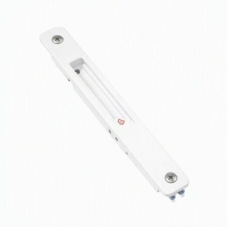 Maniglia incasso Inner 6438 per scorrevole, dimensione 195x24 mm, Alluminio e Zama finitura Bianco