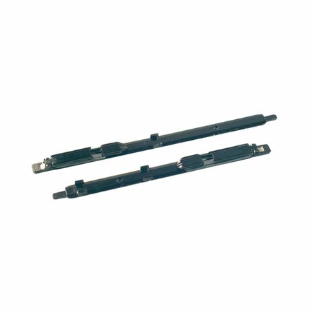 Coppia catenaccio a leva ad appoggio 3520.34 Master per anta affiancata, profilo CU, larghezza 20 mm, Zama finitura Nero