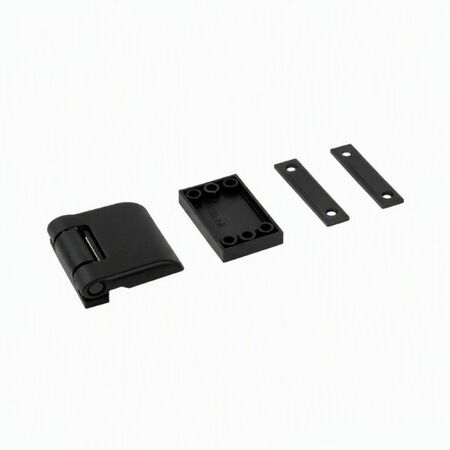Cerniera Vania 8102.3 Master per scuretto, dimensione 47x47x16,5 mm, completa di spessori, Zama finitura Nero Opaco