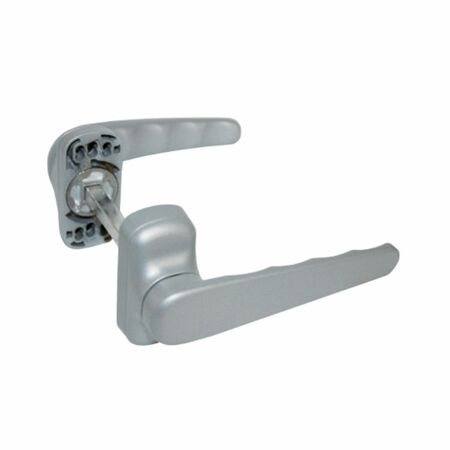 Maniglia Comfort ribassata 3063 Master, con rosetta e molla, dimensione 31x67 mm, Alluminio finitura Argento