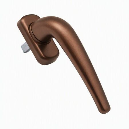 Martellina Comfort 3071 Master per serramento, rosetta 66x31 mm, quadro 7x46 mm, Alluminio finitura Bronzo Verniciato