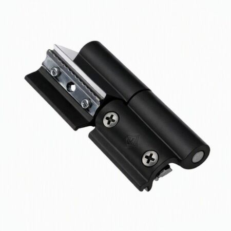 Cerniera Top Rapid Master 9626.33 per terza anta finestra, aggancio rapido, profili R40, Alluminio finitura Nero Opaco