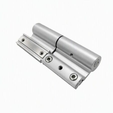 Cerniera registrabile 2 ali Slim Rapid Master 8060 per porta, profilo camera europea, portata 120 Kg, Alluminio finitura Argento Verniciato