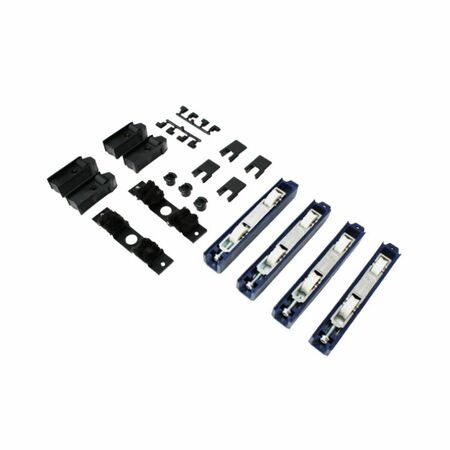 Kit di assemblaggio Topkit 6601Y.10 Master per serie scorrevole, profilo Gold 650 S, portata 150-180 Kg, Zama e Nylon