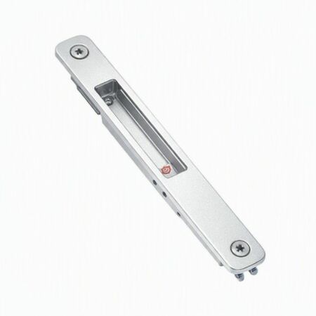 Maniglia incasso Inner 6438 per scorrevole, dimensione 195x24 mm, Alluminio e Zama finitura Argento Verniciato