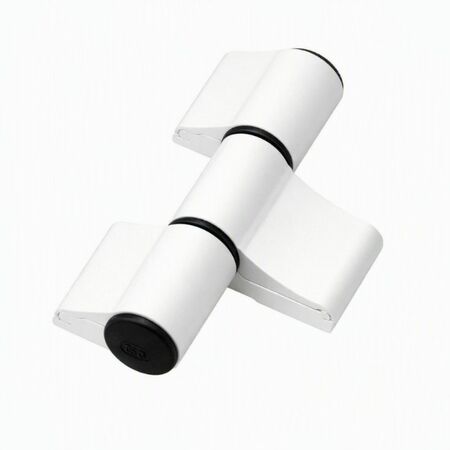 Cerniera registrabile a 3 ali Dinamika Master 8011.11, interasse 67 mm, portata 160-180 Kg, finitura Bianco Ral 9010