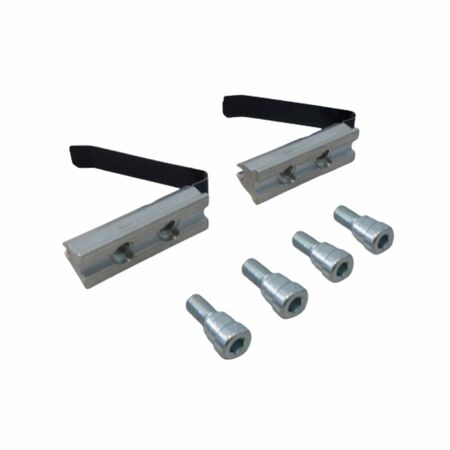 Kit Master 8010.17 per fissaggio cerniera Dinamika su profilo taglio freddo, con molla, Alluminio finitura Grezzo