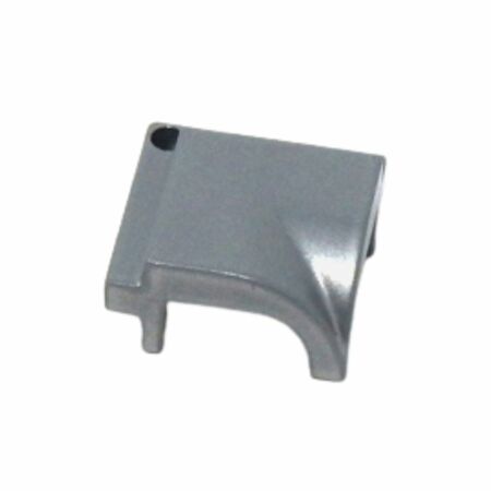 Angolo arrotondato 2236 Master per fermavetro, profilo R40 o R50, dimensione 22x22 mm, raggio R6, Zama finitura Bianco