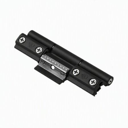 Cerniera a 3 ali Top Rapid 9630.6 Master per serramento in alluminio, profilo R40, portata 100 Kg, Alluminio finitura Nero Opaco