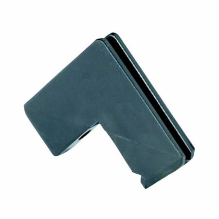 Squadretta asimmetrica 7013.2 Master per telaio zanzariera, dimensione 46,7x46,7 mm, materiale Nylon finitura Nero