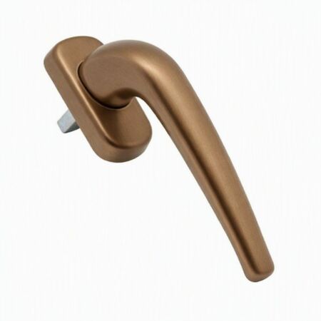 Martellina Comfort 3071 Master per serramento, rosetta 66x31 mm, quadro 7x46 mm, Alluminio finitura Bronzo Anodizzato