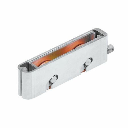 Carrello doppio Dakarduo 6652 Master per scorrevole, registrabile, dimensione 103x30x18 mm, Alluminio finitura Grezzo