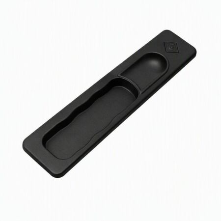 Maniglia incasso Fast Lock 6397.11 per scorrevole, dimensione 142x28 mm, Zama finitura Nero Opaco