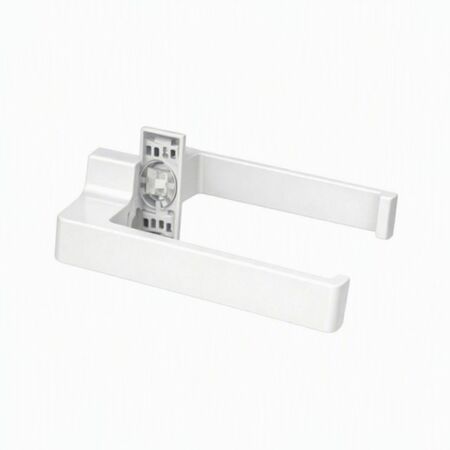 Maniglia Italia 3065 Master per serramento, con rosetta rettangolare, dimensione 31,5x67 mm, Alluminio finitura Bianco