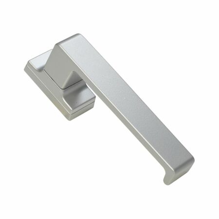 Martellina Italia 3072.1 Master per serramento, rosetta 67x31 mm, quadro 7x46 mm, Alluminio finitura Argento
