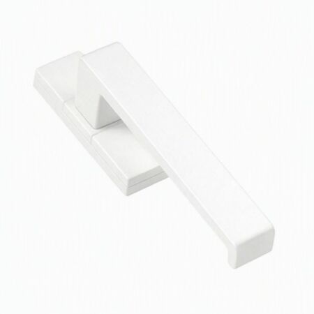 Martellina Italia 3073.1 Master per serramento, rosetta 100x31,5 mm, quadro 7x46 mm, Alluminio finitura Bianco