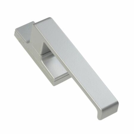 Martellina Italia 3073.1 Master per serramento, rosetta 100x31,5 mm, quadro 7x46 mm, Alluminio finitura Argento