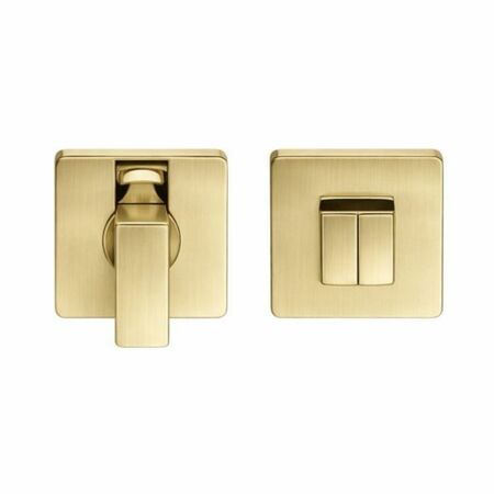 Nottolino quadro BT19BZG Colombo Design per porta, dimensione 50x50 mm, materiale Cromall finitura Oromat