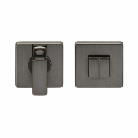 Nottolino quadro BT19BZG Colombo Design per porta, dimensione 50x50 mm, materiale Cromall finitura Grafite Mat