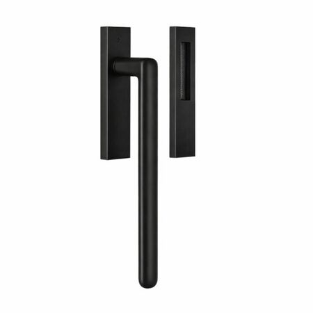 Maniglione Robot6 ID713Q Colombo Design per alzante scorrevole, con conchiglia incasso, Ottone finitura Neromat