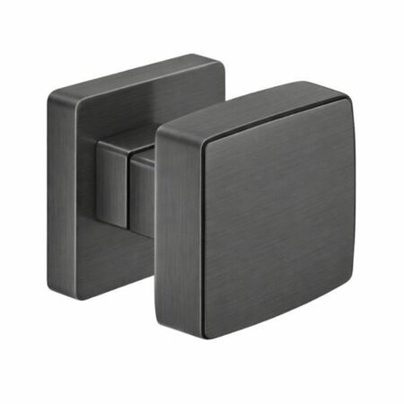 Pomolo fisso Kubo ID45 Fisso Colombo Design per porta, dimensione 55x55 mm, sporgenza 56,5 mm, Cromall finitura Grafite Mat