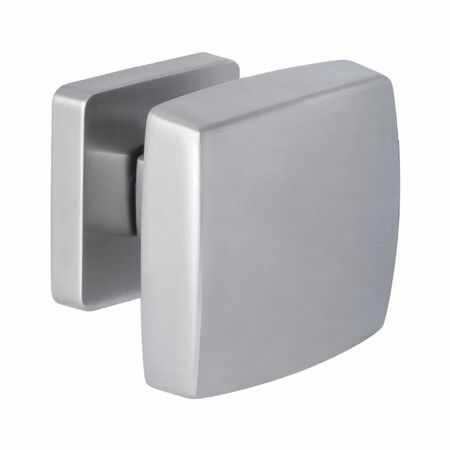 Pomolo fisso Kubo ID55 Fisso Colombo Design per porta, dimensione 70x70 mm, sporgenza 56,5 mm, Cromall finitura Cromat