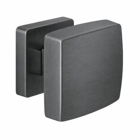 Pomolo fisso Kubo ID55 Fisso Colombo Design per porta, dimensione 70x70 mm, sporgenza 56,5 mm, Cromall finitura Grafite Mat