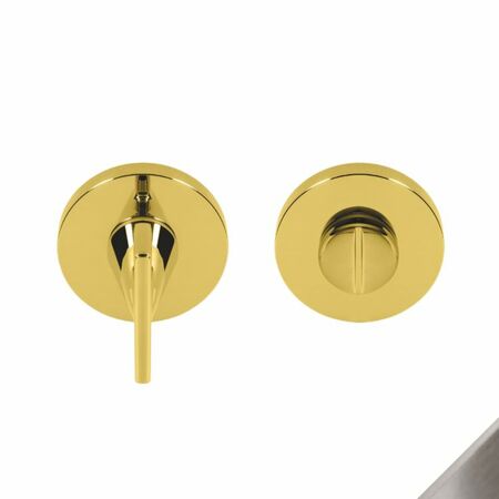 Nottolino tondo AM19BZG Colombo Design per porta, diametro 50 mm, materiale Cromall finitura Zirconium HPS