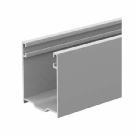 Guida per tapparella A27 Pinto con spazzolino, dimensione 25,5x30 mm, lunghezza 2800 mm, Alluminio finitura Argento