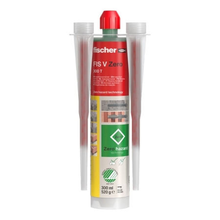 Resina Fis V Zero Fischer per ancoraggio chimico ad alte prestazioni, cartuccia 300 ml