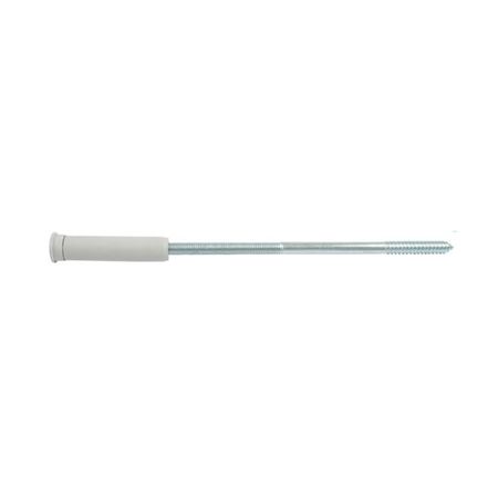 Tassello Isother Torbel per isolamento termico da 130 mm, lunghezza vite 150 mm, diametro interno 6 mm, Acciaio e Nylon finitura Grigio
