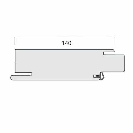 Traverso superiore Modello Q Door-Xe per stipite porta battente, dimensione 600x140 mm, Laminatino TSS finitura Bianco Liscio