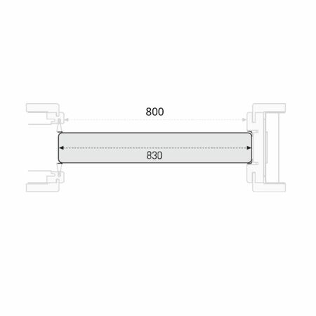 Pannello per porta scorrevole Sofi Door Xe, dimensione 800x2000 mm, Laminatino finitura Bianco Opaco