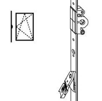 Maico ferramenta Maco, Cremonese fix per anta con ribalta, da 601 a 800 mm