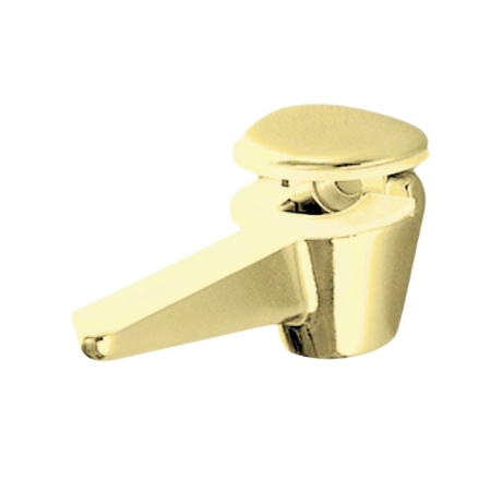 Reggimensola MS01427 Confalonieri per piano in vetro, spessore 6-10 mm, dimensioni 65x37x27 mm, Zama finitura Oro