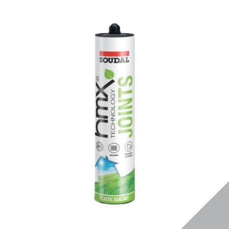 Sigillante elastico HMX Joints Soudal per giunti, base acqua, verniciabile, cartuccia 300 ml, finitura Grigio
