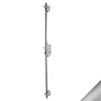 Serratura multipunto Assa Abloy Trepper 3 per porta in alluminio, con scrocco e catenaccio, entrata 25 mm, frontale 24x6 mm