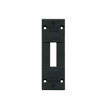 Contropiastra in Nylon Yale Y0296003000 per serratura da fascia Silver, finitura Nero