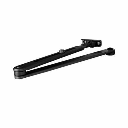 Braccio a compasso DCL197 Assa Abloy, senza fermo, per chiudiporta serie DC347, finitura Nero Ral 9005