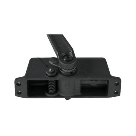 Kit fermaporta camma AC517 Mab per chiudiporta aereo serie 500, con braccetto e perno, Alluminio finitura Nero