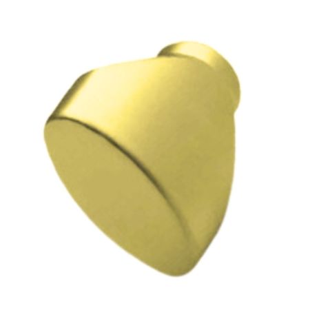 Pomolo Assa Abloy per cilindro profilato Keso e Yale, dimensioni 40x34 mm, finitura Ottone Lucido